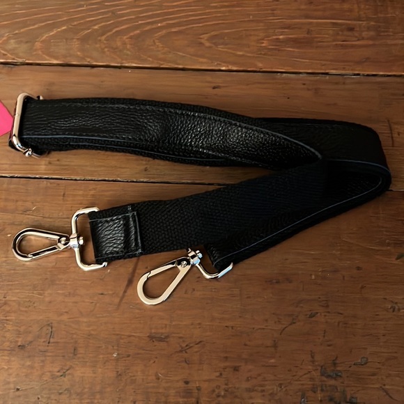 Keeks & Brie Navy Blue with Bright Pink Ribbon Handbag Satchel - Picture 7 of 11